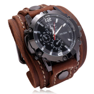Punk Retro Hand Stitched Leather Watch