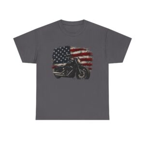 Motorcycle American Flag T‑Shirt