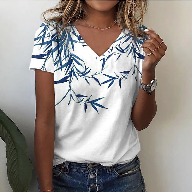 3D Rose Morning Glory Graphic T-Shirt