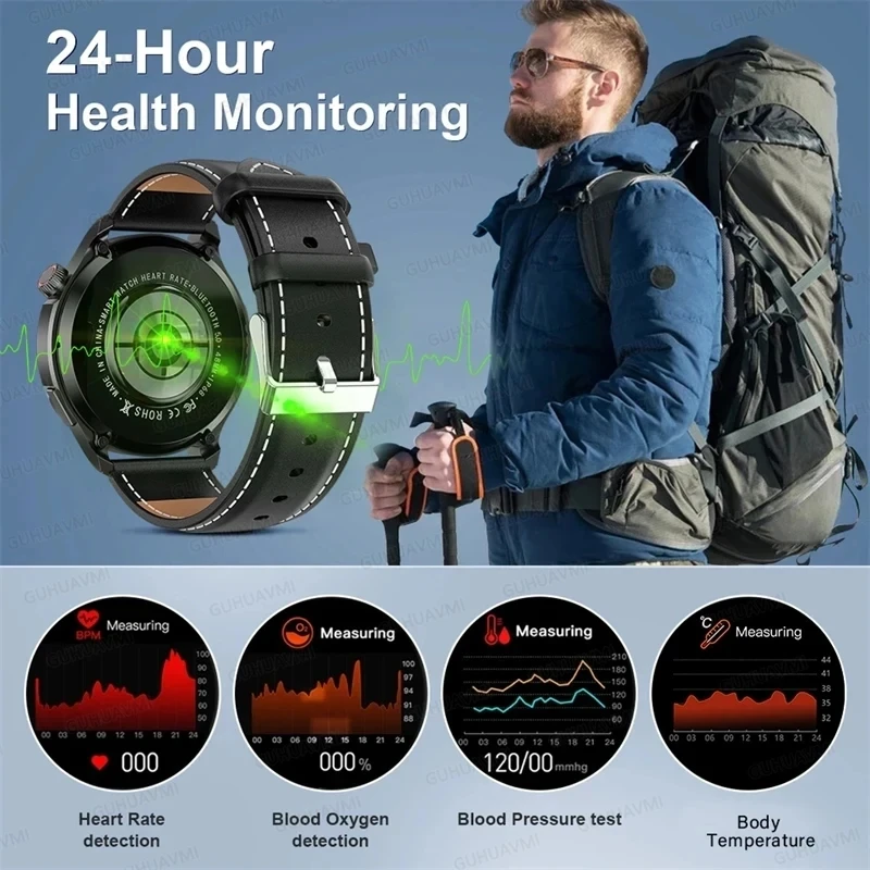 2026 TAVYU GPS SmartWatch - Bluetooth Calling, IP68 Waterproof, AMOLED Display - Image 6