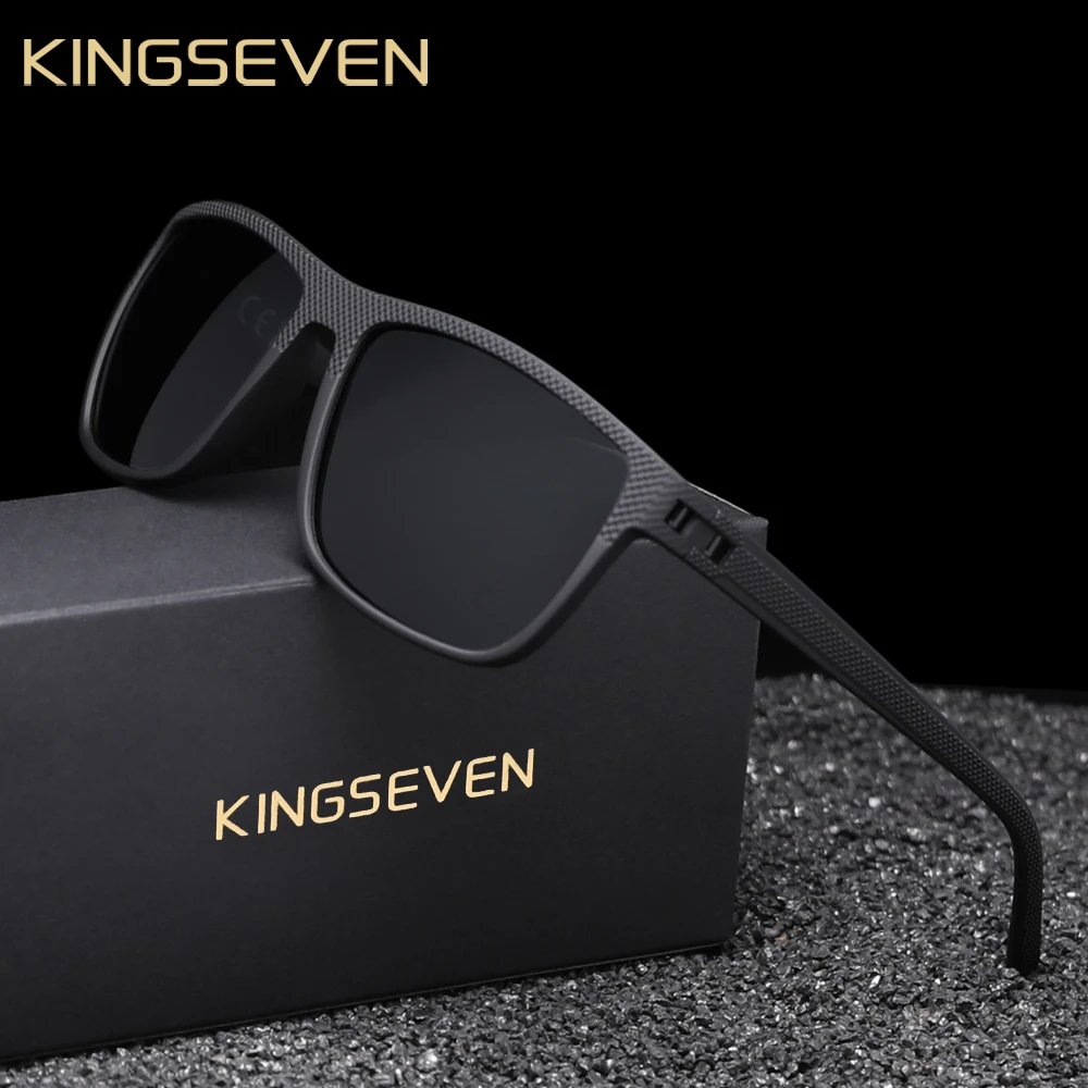 KINGSEVEN Men’s Polarized Square Sunglasses with Protection - Image 10