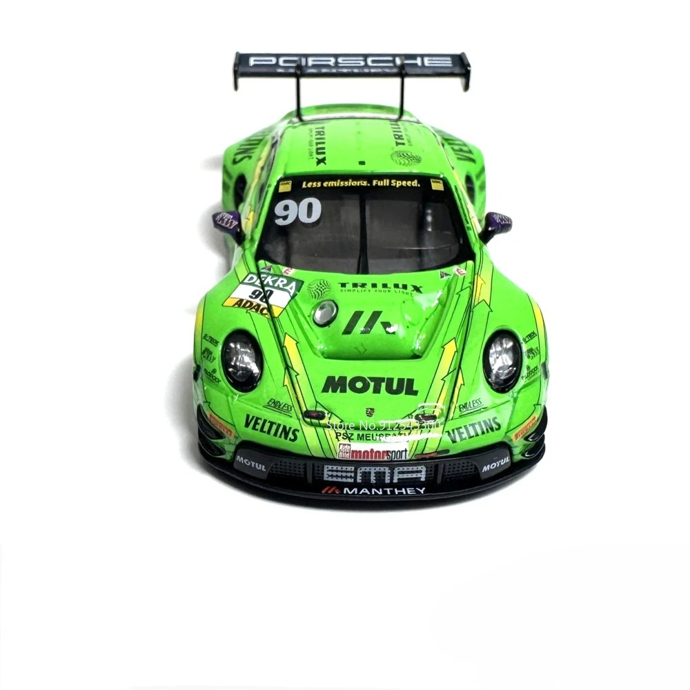 RMZ City 1:64 Diecast Mini Car Model Set (911 GT3 R & Land Cruiser) Green/Yellow - Image 2