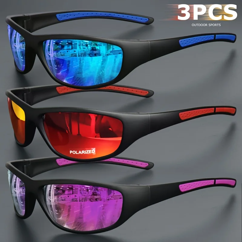 DIXSG Photochromic Polarized Sports Sunglasses with Mirrored Lenses 1027 - Image 2