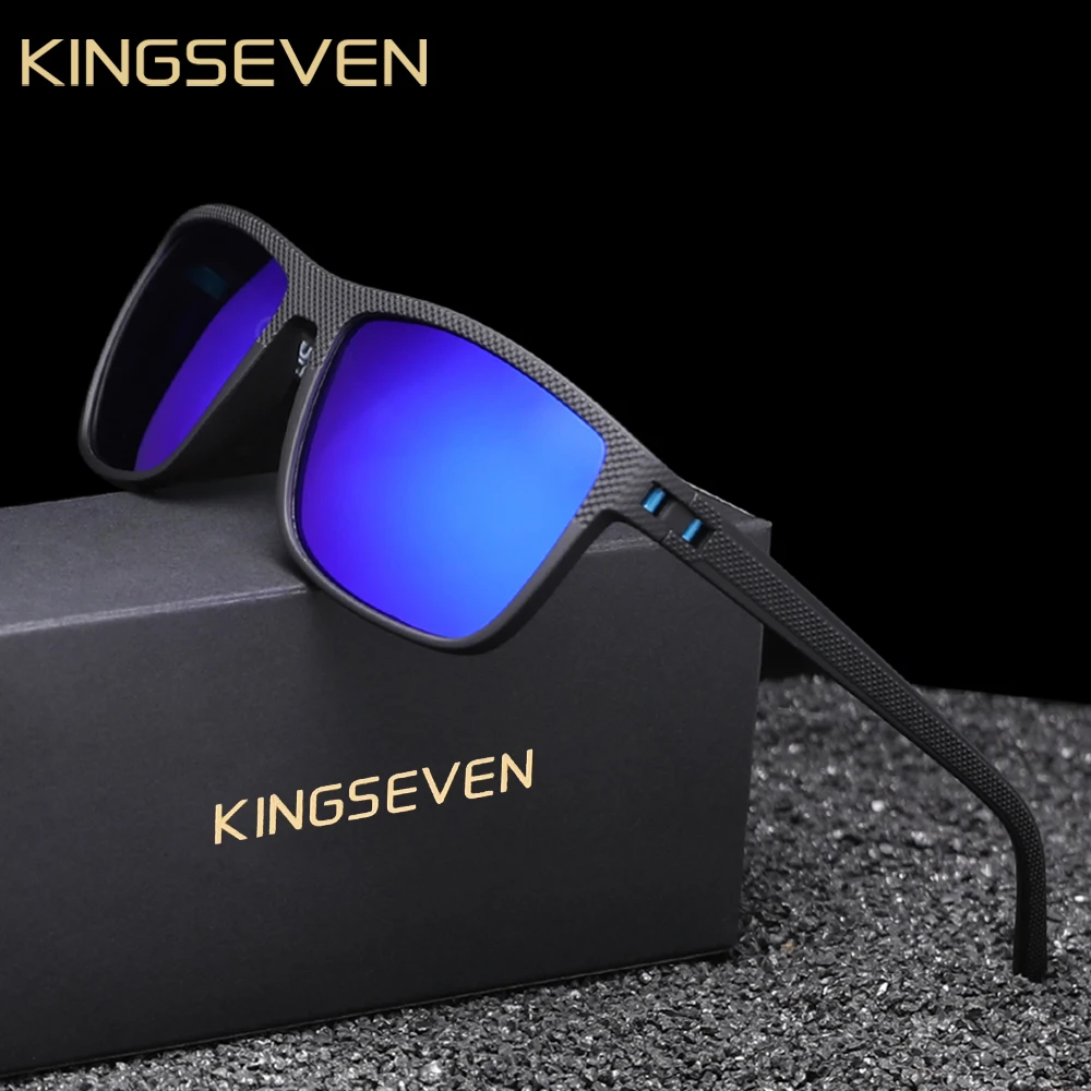 KINGSEVEN Men’s Polarized Square Sunglasses with Protection - Image 11