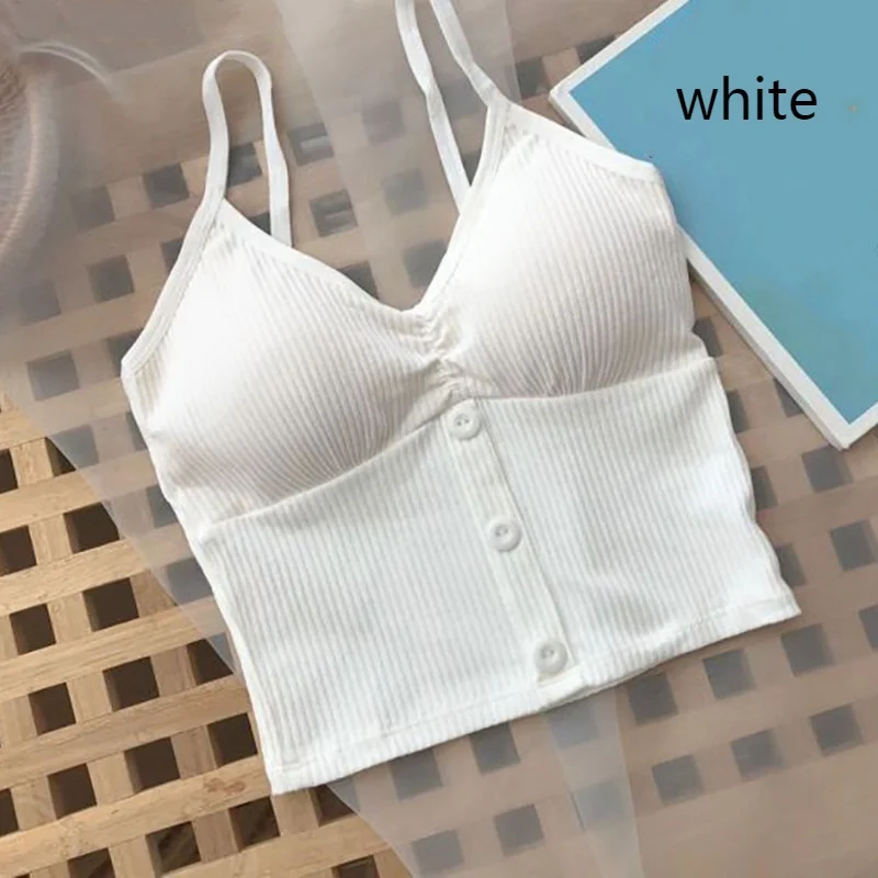 Stylish Women's Knitted Tank Top - Casual Vest with Button Detail - Image 10