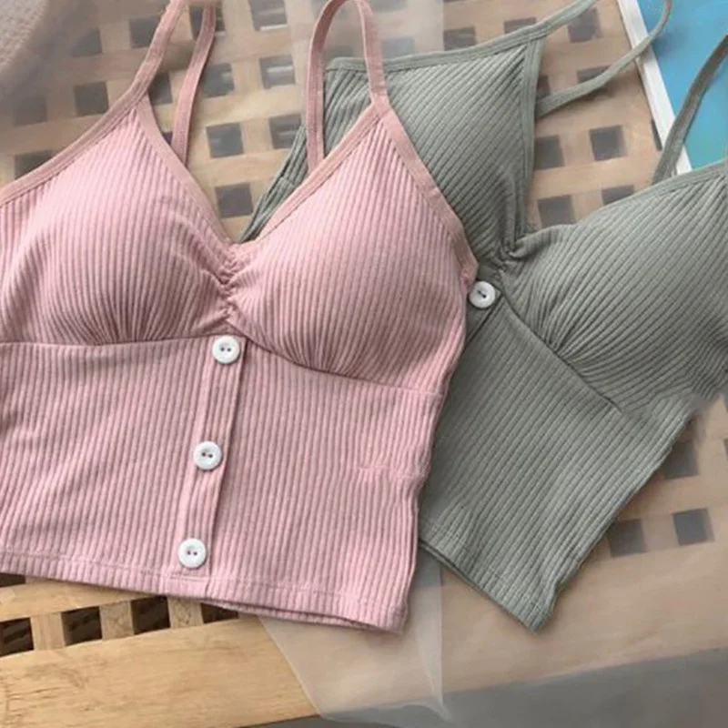 Stylish Women's Knitted Tank Top - Casual Vest with Button Detail - Image 6