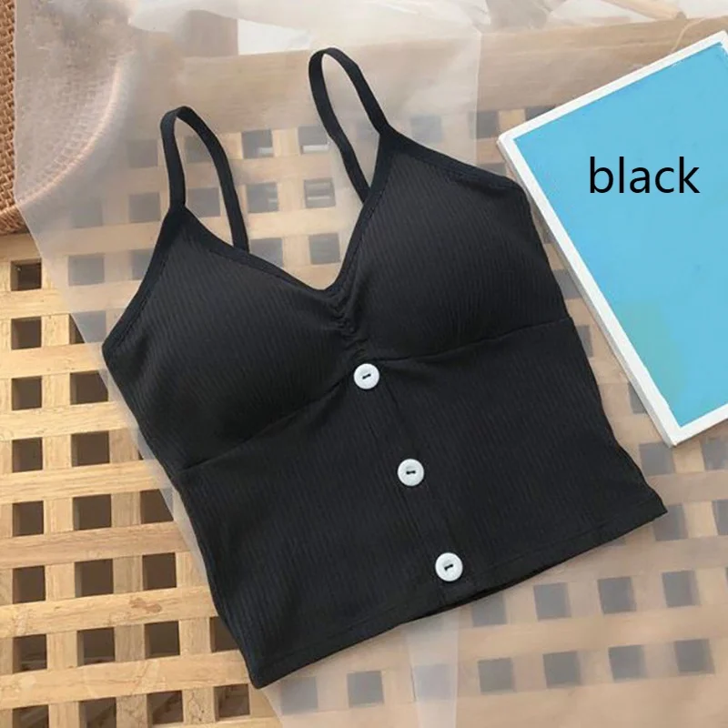 Stylish Women's Knitted Tank Top - Casual Vest with Button Detail - Image 11