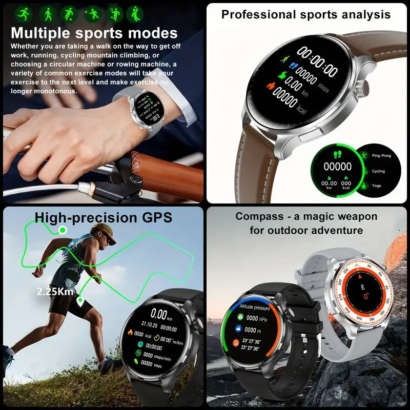 2026 TAVYU GPS SmartWatch - Bluetooth Calling, IP68 Waterproof, AMOLED Display - Image 2