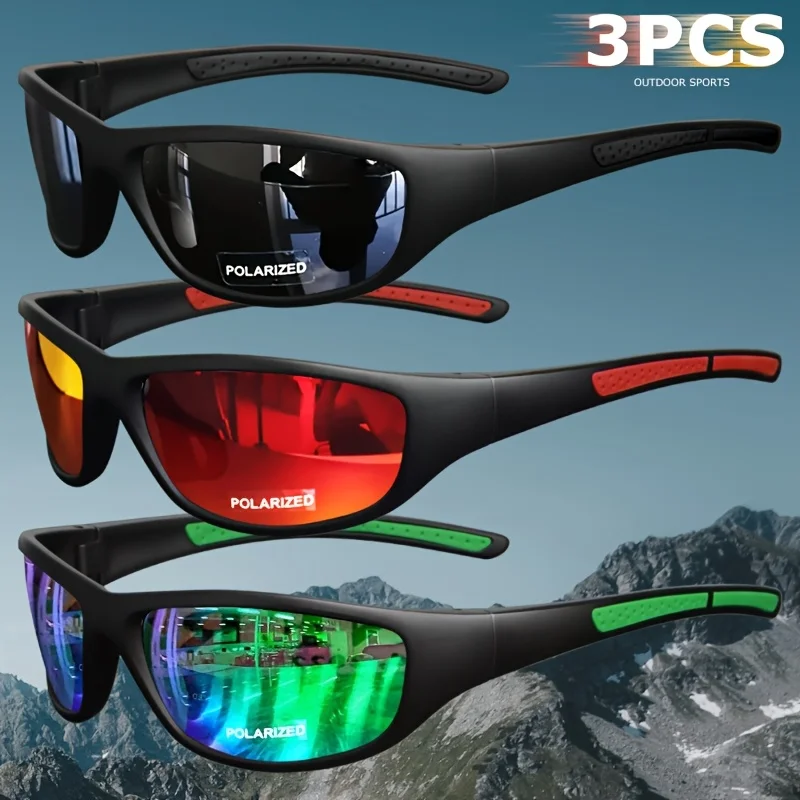 DIXSG Photochromic Polarized Sports Sunglasses with Mirrored Lenses 1027
