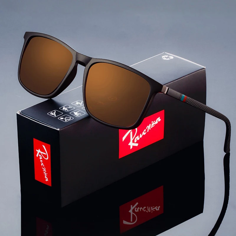 Ravenisa Rectangle Polarized Sunglasses for Men, TAC Lenses - Image 4