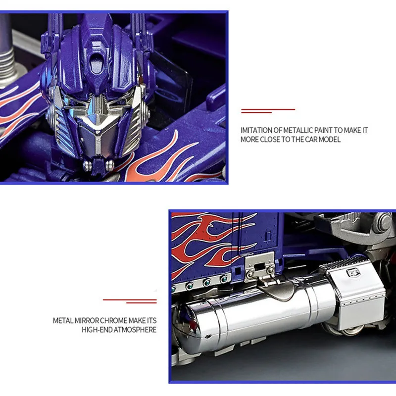 BLOKEES 30CM Transformation Robot Model Toy (Optimus Prime/Bumblebee/Megatron) Alloy Star Commander Truck - Image 3