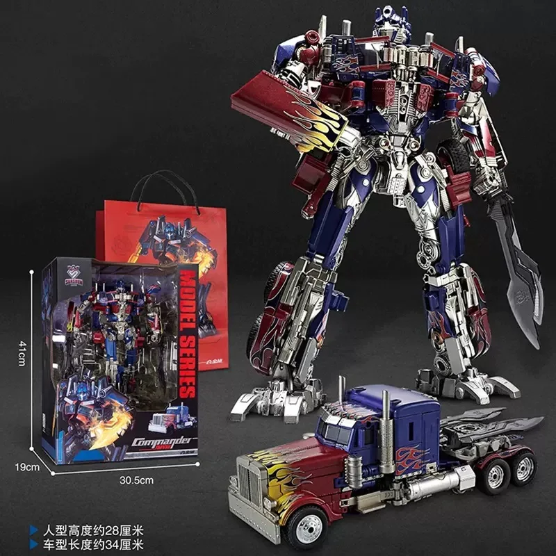 BLOKEES 30CM Transformation Robot Model Toy (Optimus Prime/Bumblebee/Megatron) Alloy Star Commander Truck - Image 2