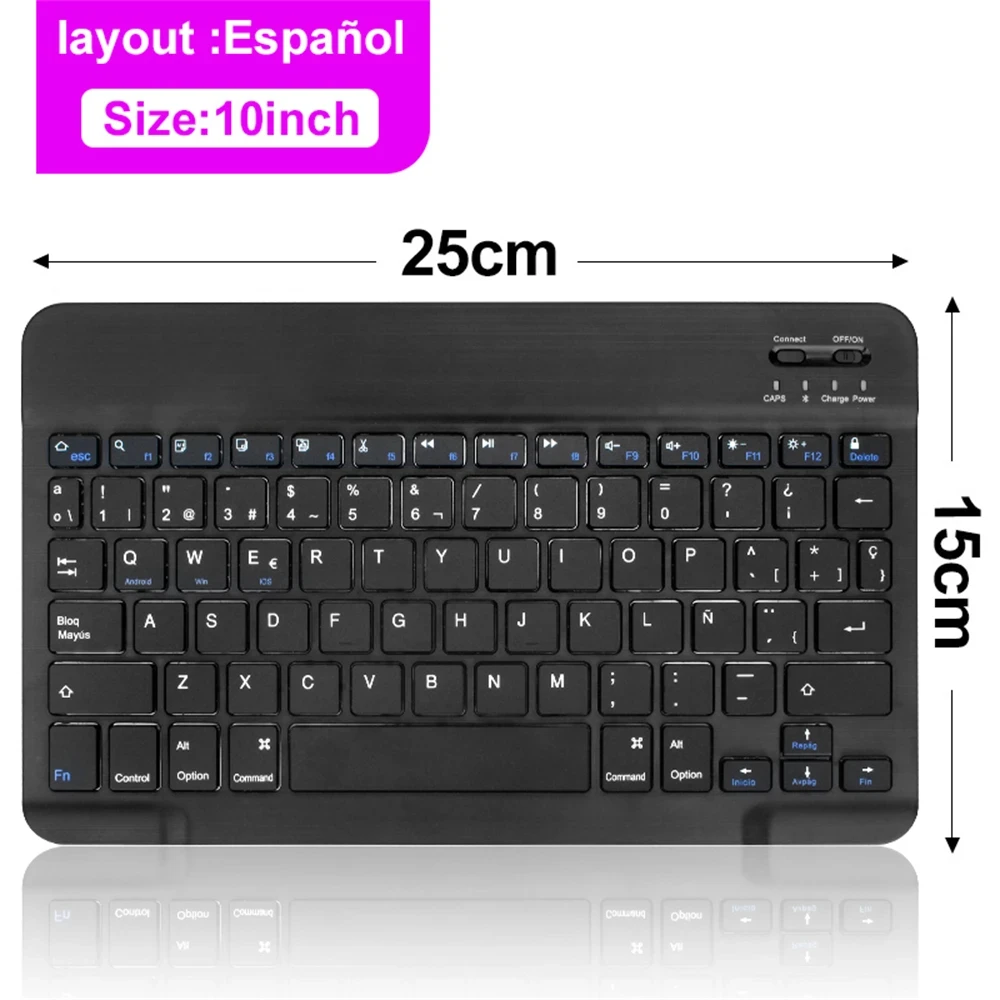 All-in-One Bluetooth Wireless Keyboard and Mouse for iOS, Android, and Windows Tablets - Image 17