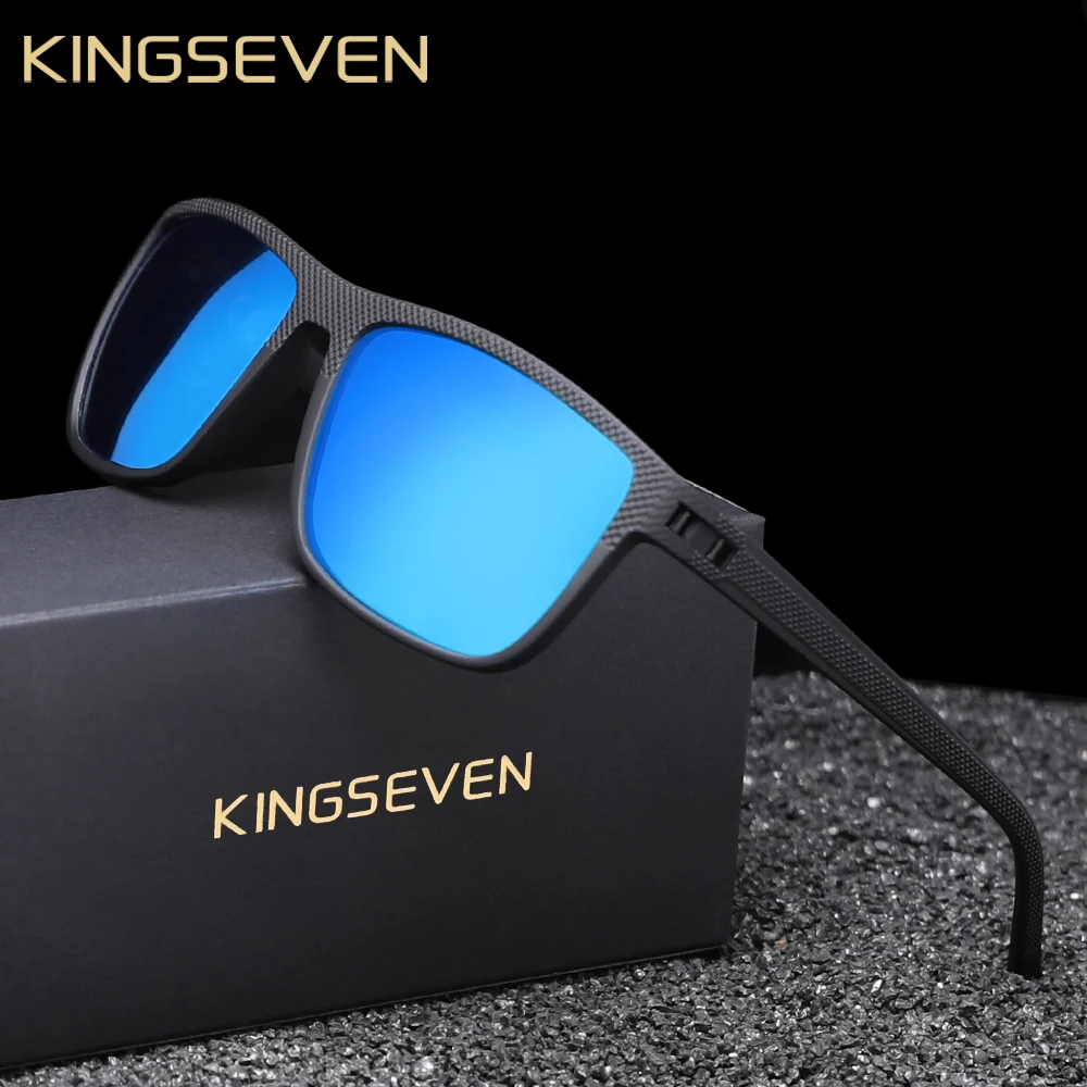 KINGSEVEN Men’s Polarized Square Sunglasses with Protection - Image 12