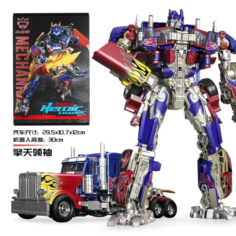 BLOKEES 30CM Transformation Robot Model Toy (Optimus Prime/Bumblebee/Megatron) Alloy Star Commander Truck - Image 12