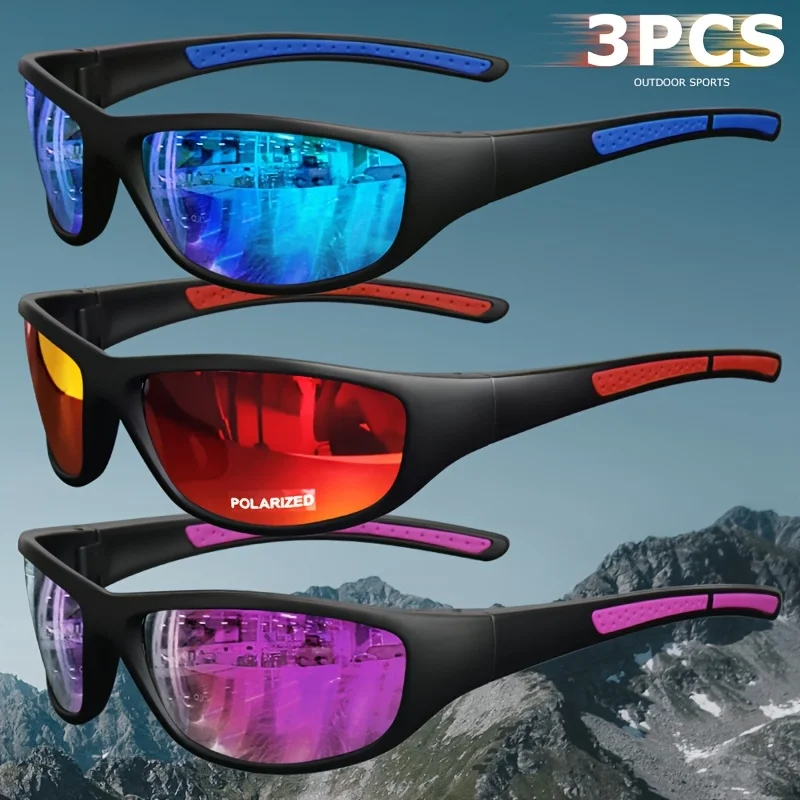 DIXSG Photochromic Polarized Sports Sunglasses with Mirrored Lenses 1027 - Image 9
