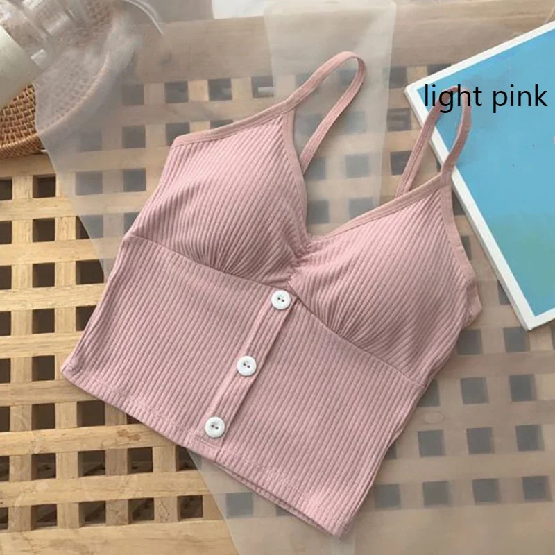 Stylish Women's Knitted Tank Top - Casual Vest with Button Detail - Image 8