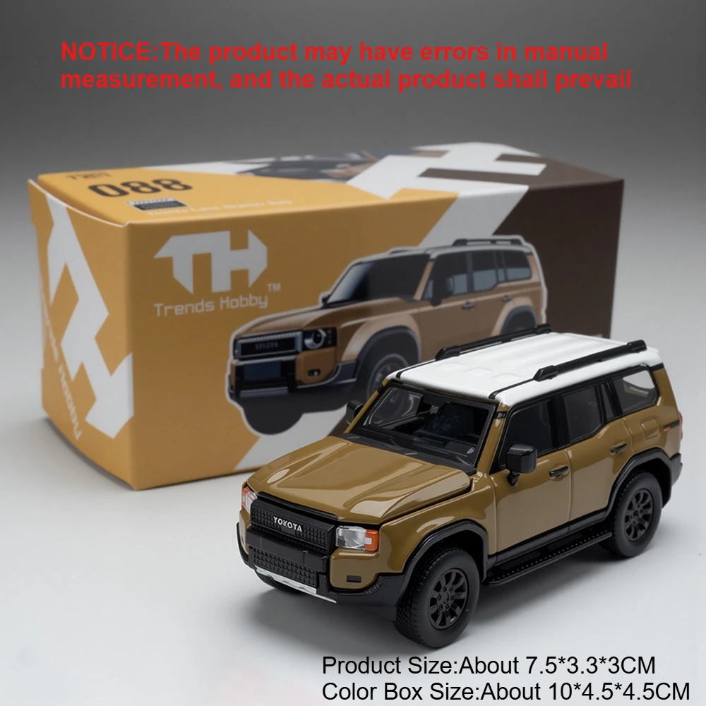 RMZ City 1:64 Diecast Mini Car Model Set (911 GT3 R & Land Cruiser) Green/Yellow - Image 7