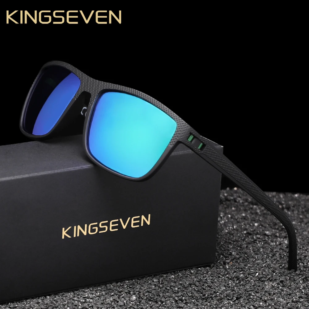 KINGSEVEN Men’s Polarized Square Sunglasses with Protection - Image 14
