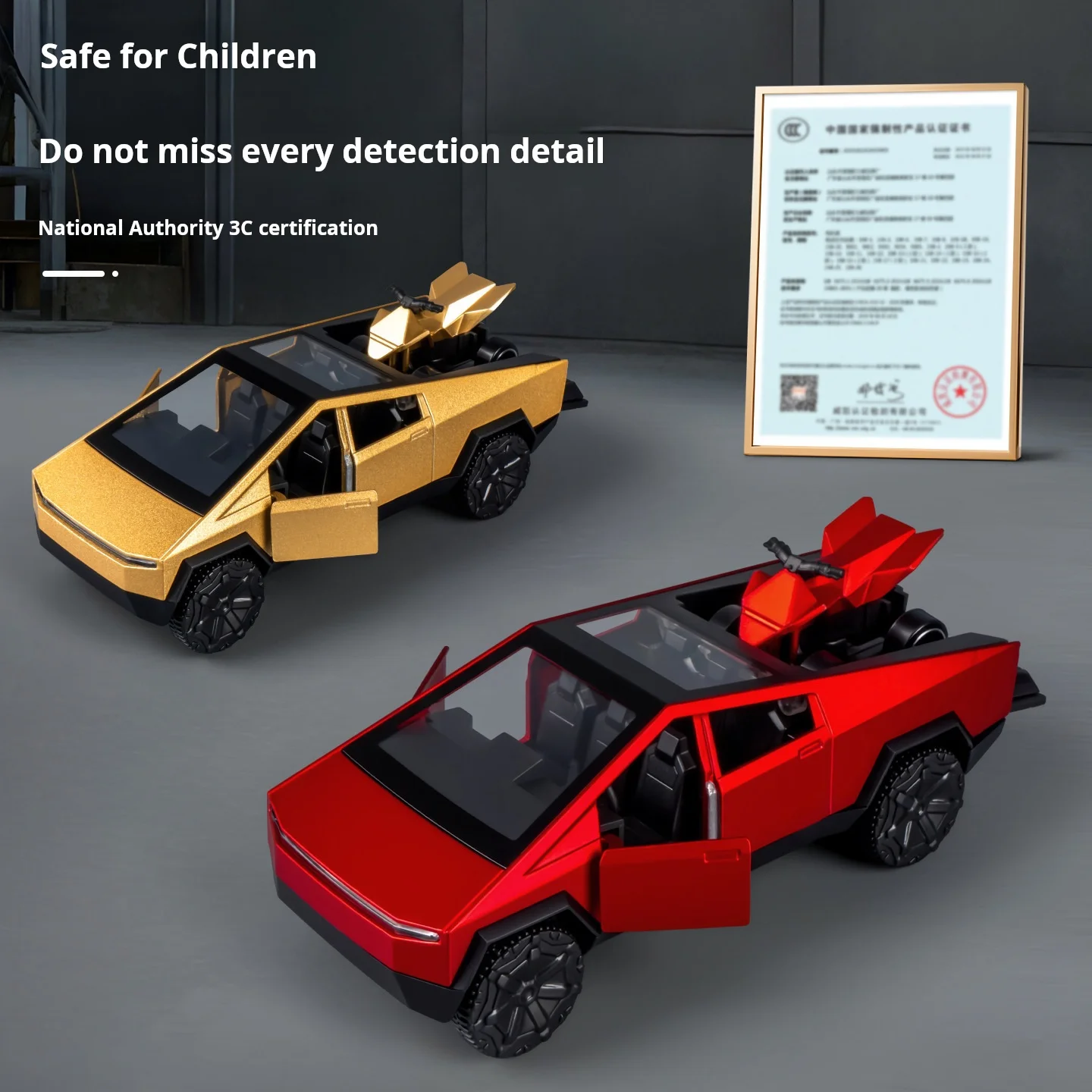 1:36 Scale Die-Cast Cybertruck Toy - Off-Road Adventure Vehicle - Image 3