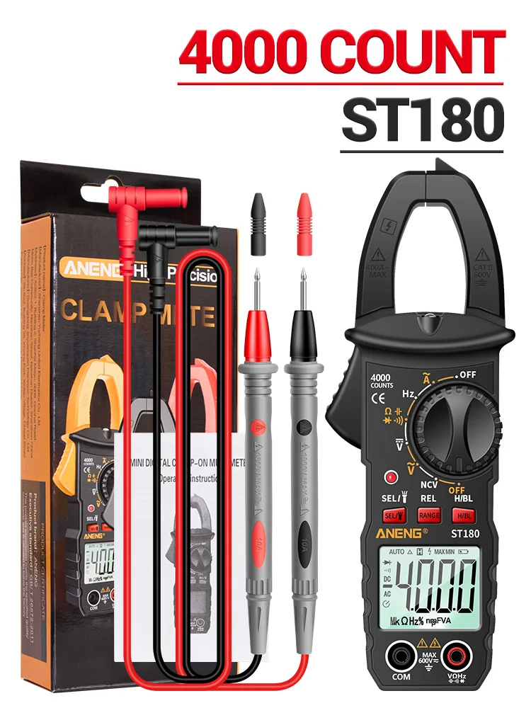 ANENG ST180 Digital AC Current Clamp Meter - Precision & Versatility for Electrical Projects - Image 8