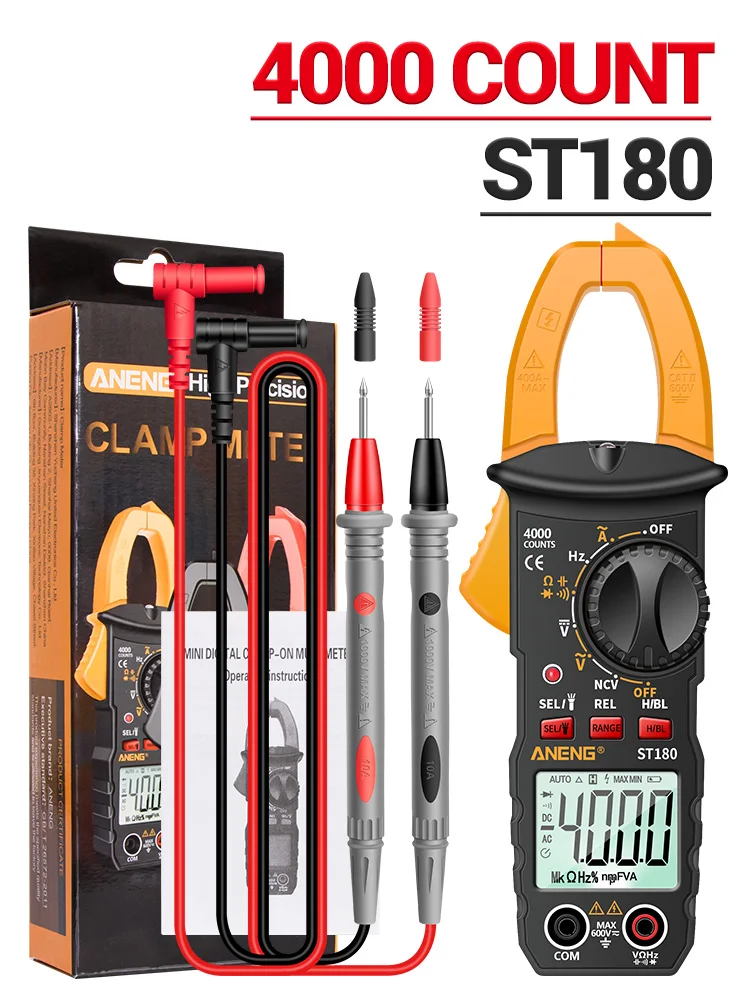 ANENG ST180 Digital AC Current Clamp Meter - Precision & Versatility for Electrical Projects - Image 9