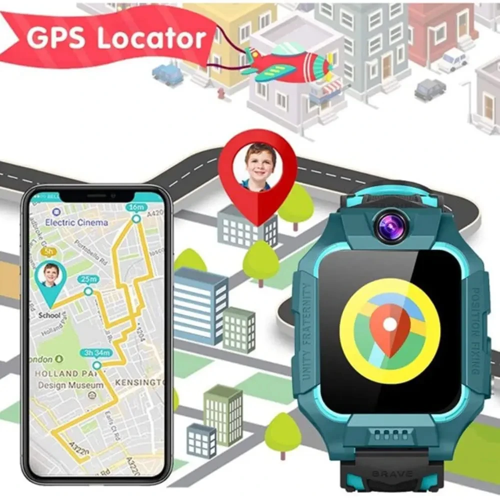 Lenovo Kids Smart Watch - GPS Location Tracker, Waterproof, and Durable - Image 4