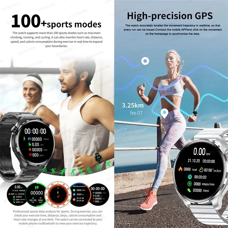 2026 TAVYU GPS SmartWatch - Bluetooth Calling, IP68 Waterproof, AMOLED Display - Image 5