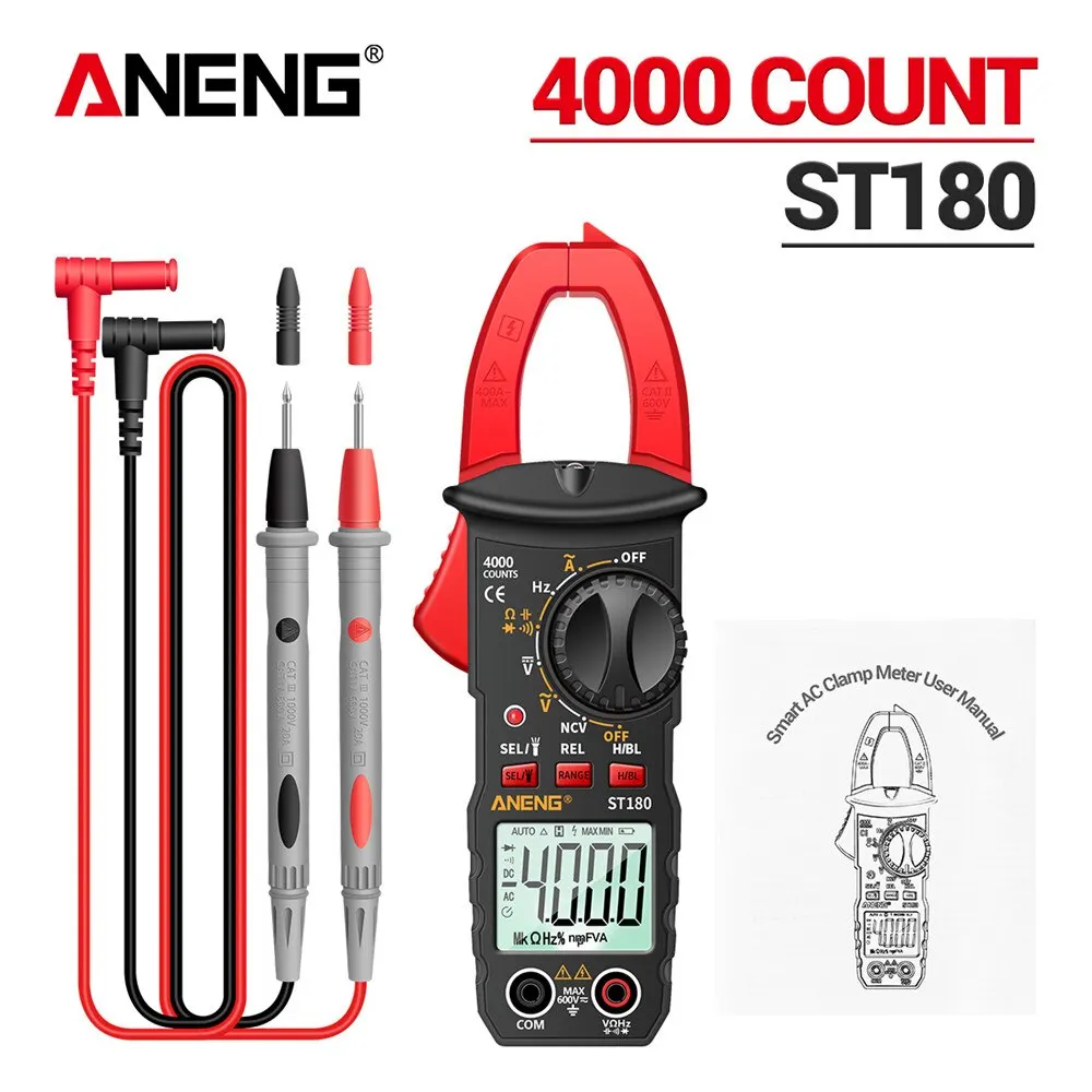 ANENG ST180 Digital AC Current Clamp Meter - Precision & Versatility for Electrical Projects - Image 10