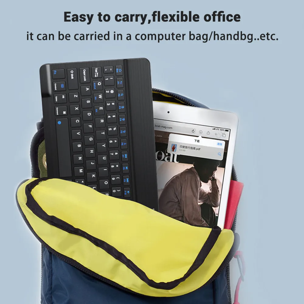 All-in-One Bluetooth Wireless Keyboard and Mouse for iOS, Android, and Windows Tablets - Image 6