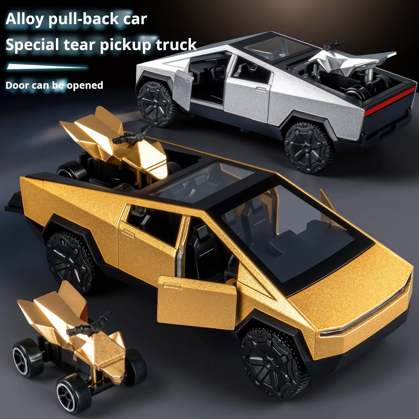 1:36 Scale Die-Cast Cybertruck Toy - Off-Road Adventure Vehicle - Image 2