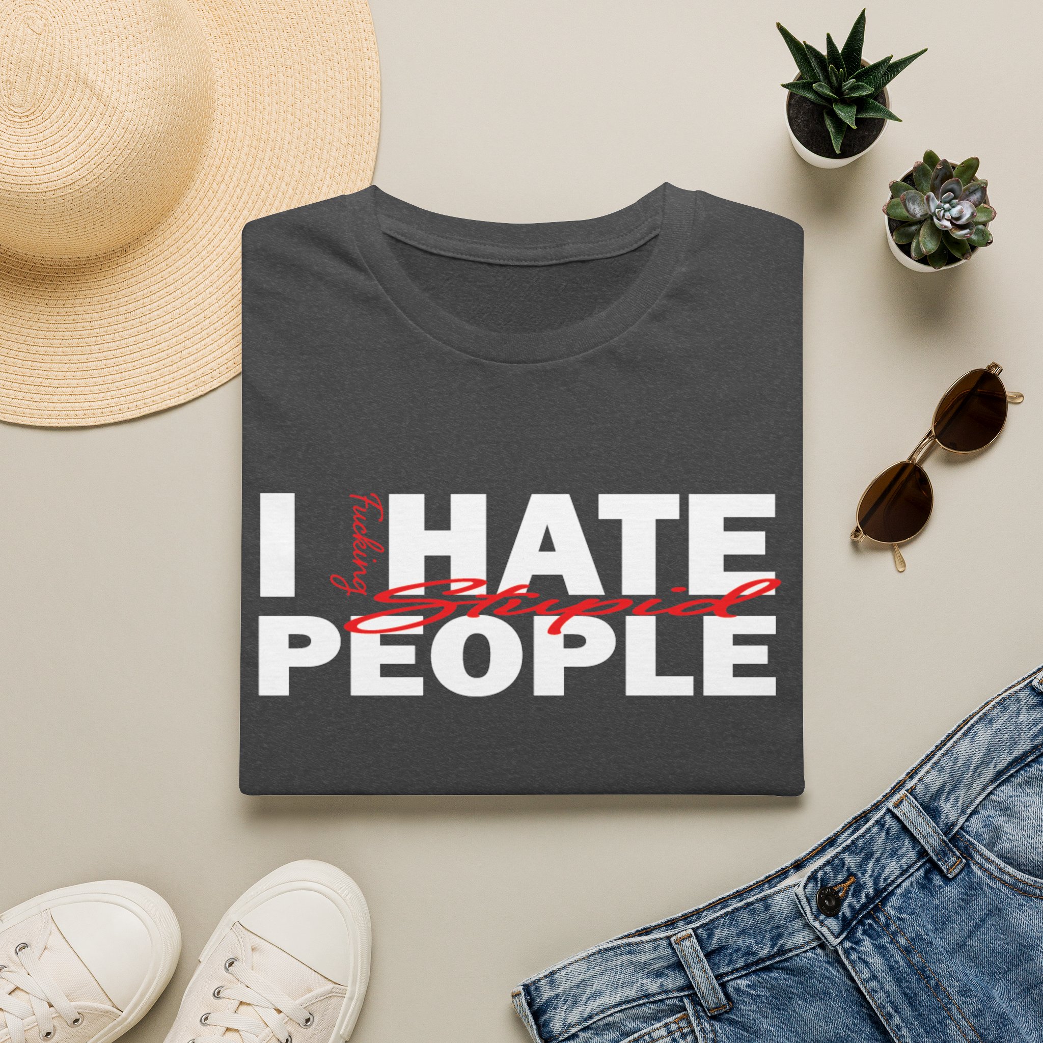 T-Shirt — 'Feeling Stupid' Script Graphic Tee - Image 22