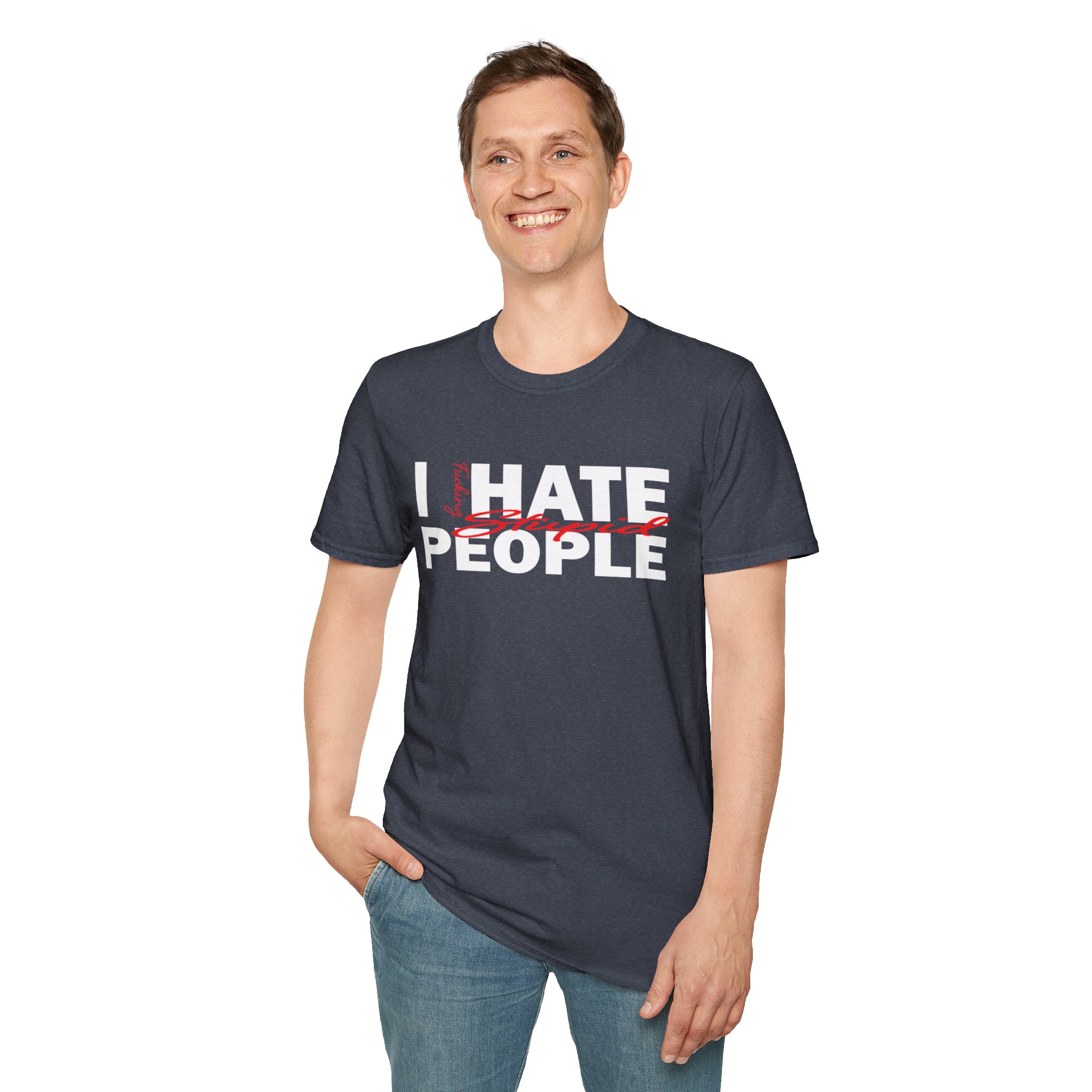 T-Shirt — 'Feeling Stupid' Script Graphic Tee - Image 39