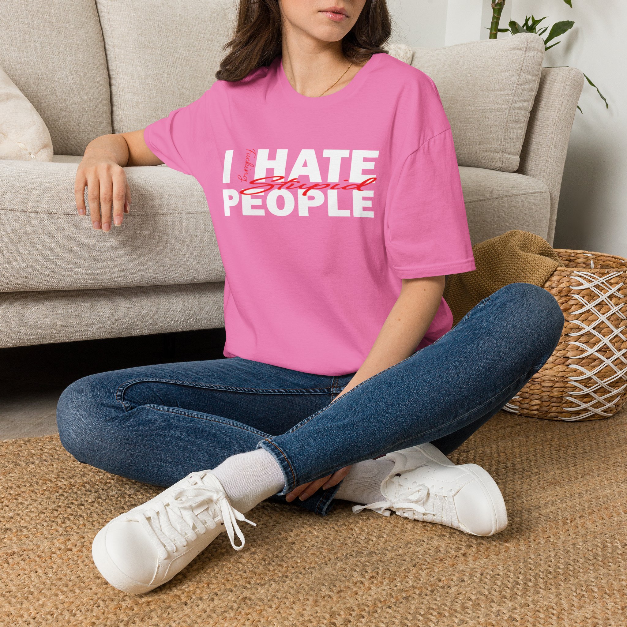 T-Shirt — 'Feeling Stupid' Script Graphic Tee - Image 50