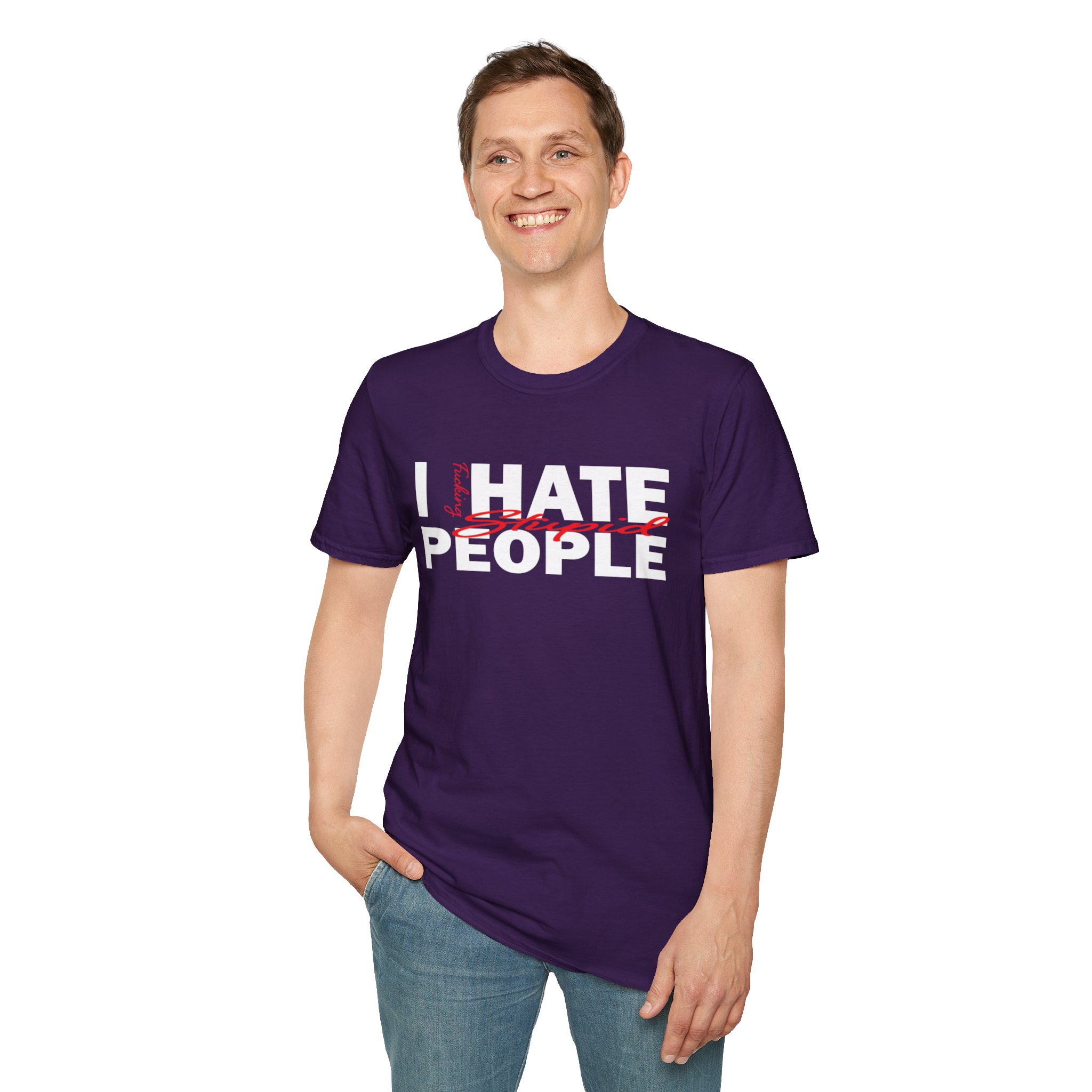 T-Shirt — 'Feeling Stupid' Script Graphic Tee - Image 47