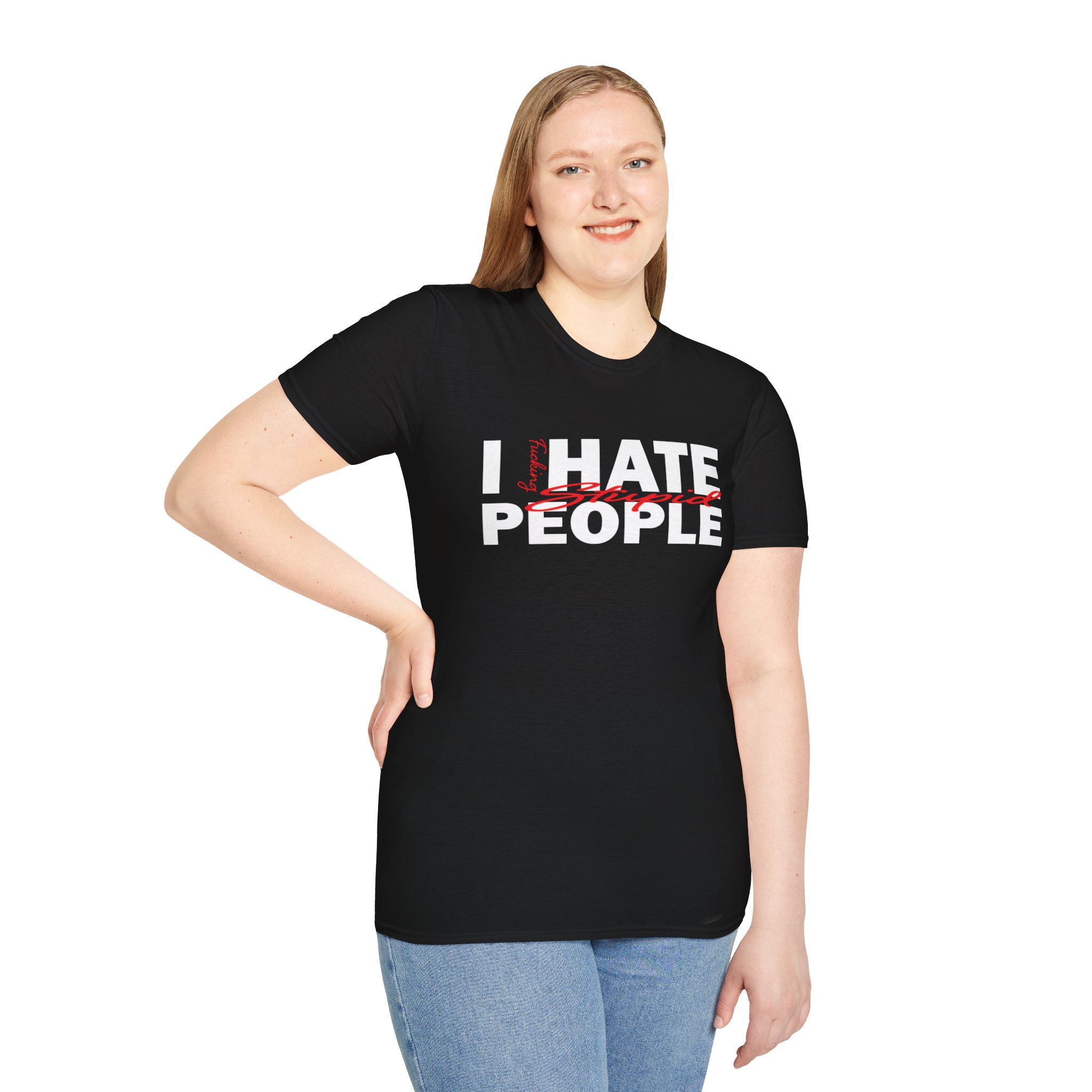 T-Shirt — 'Feeling Stupid' Script Graphic Tee - Image 6