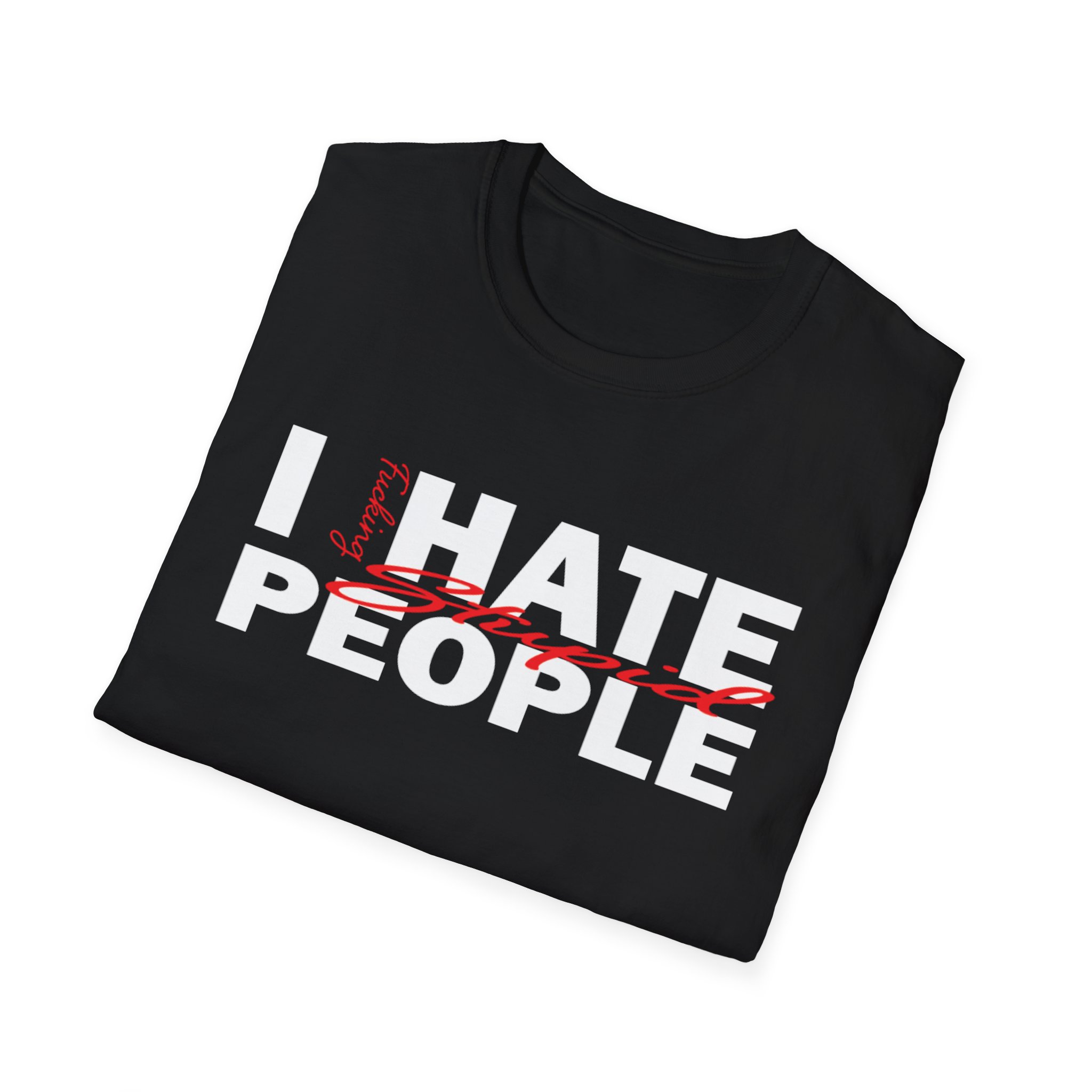T-Shirt — 'Feeling Stupid' Script Graphic Tee - Image 5