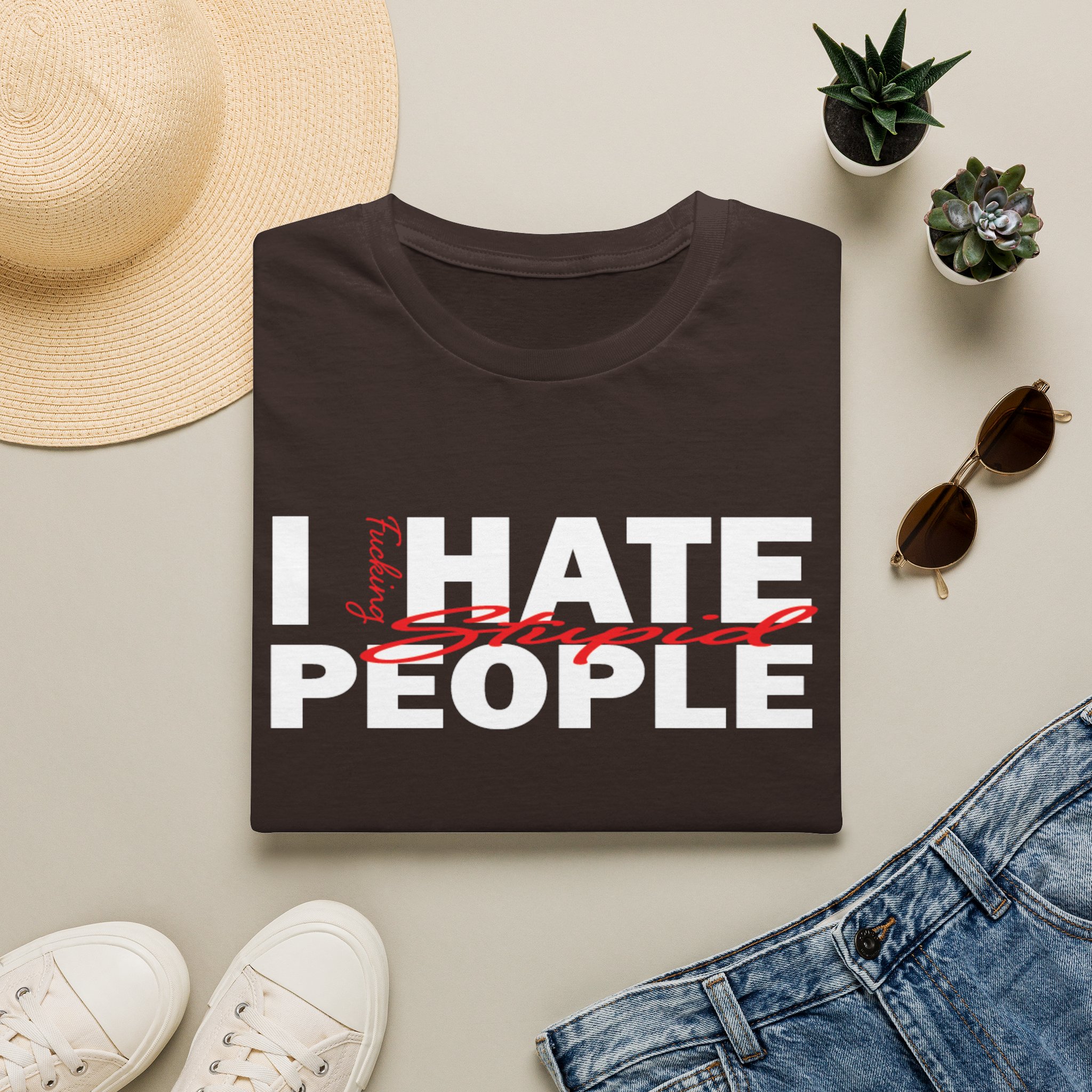 T-Shirt — 'Feeling Stupid' Script Graphic Tee - Image 9