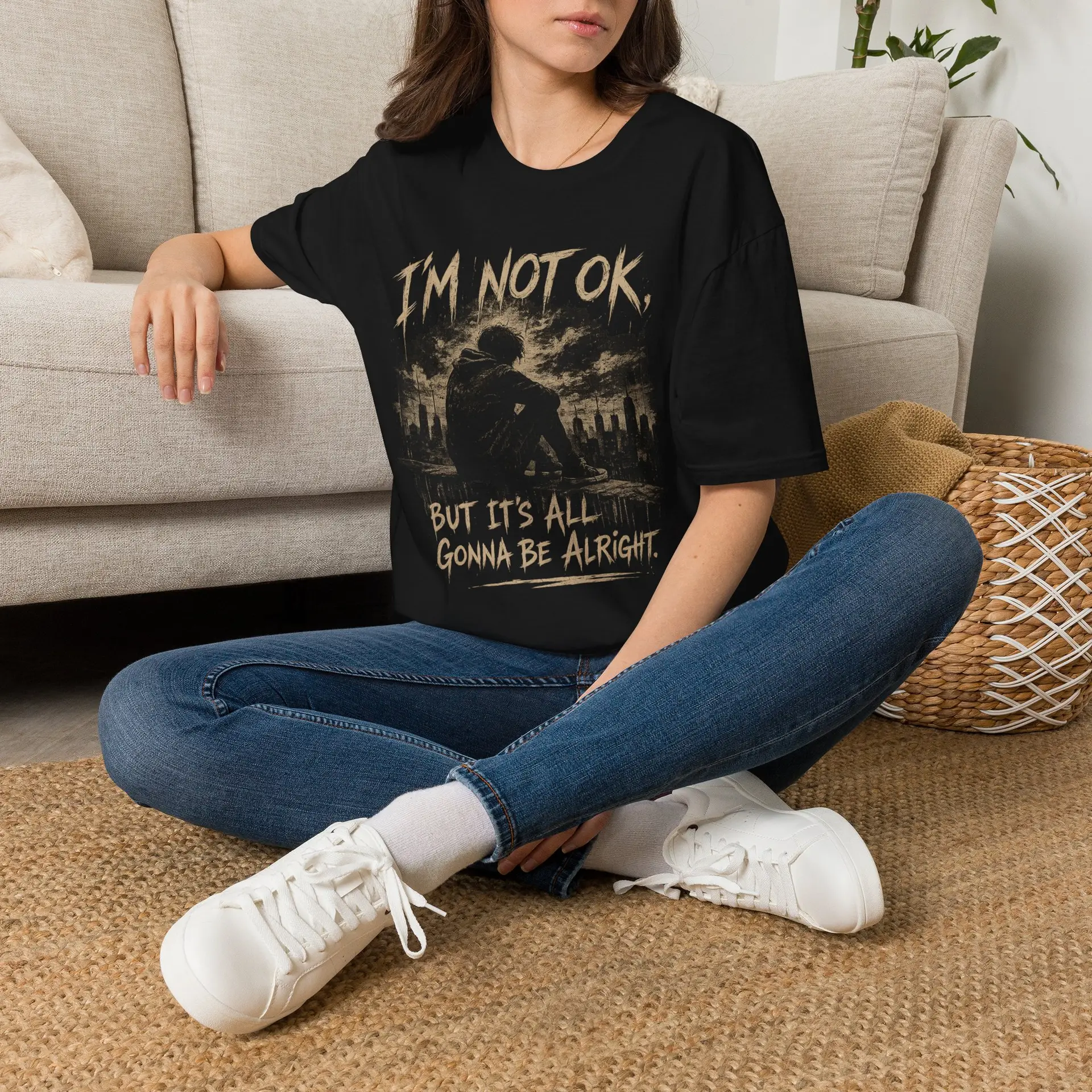 I'm Not OK T-Shirt — Mental Health Awareness Graphic Tee - Image 3