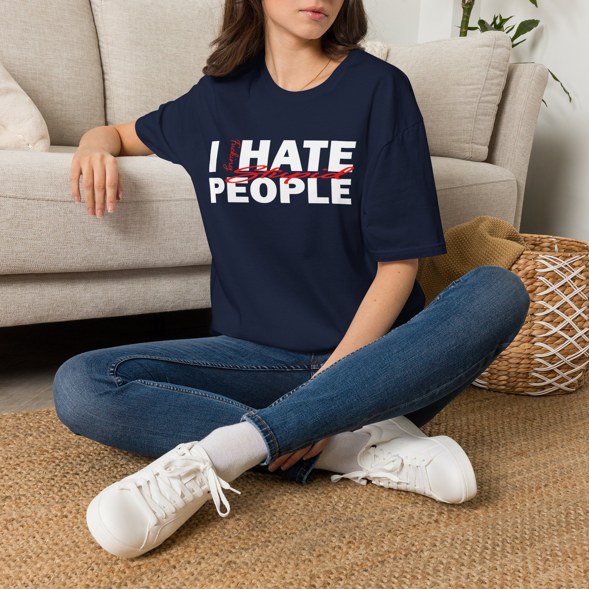 T-Shirt — 'Feeling Stupid' Script Graphic Tee - Image 29