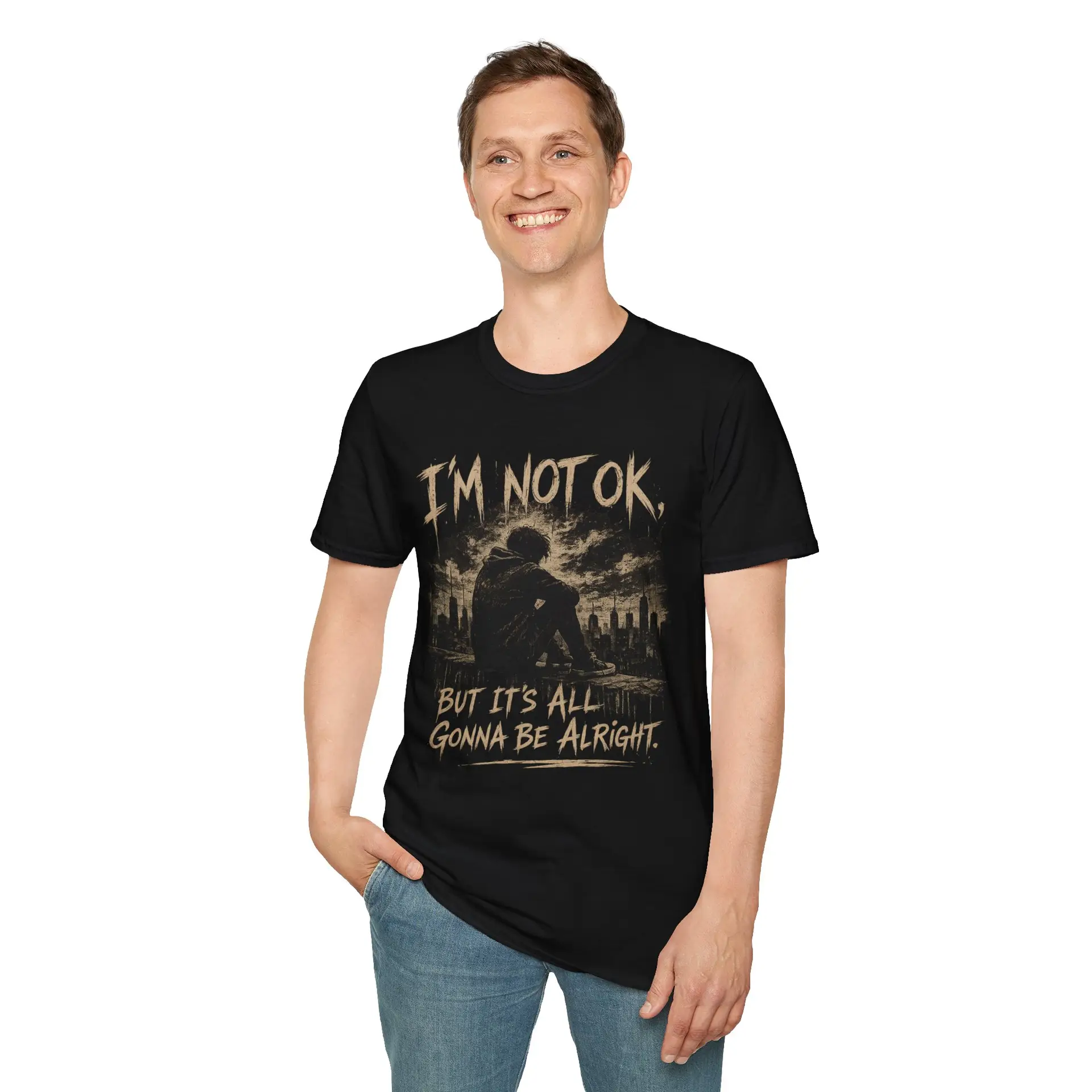 I'm Not OK T-Shirt — Mental Health Awareness Graphic Tee