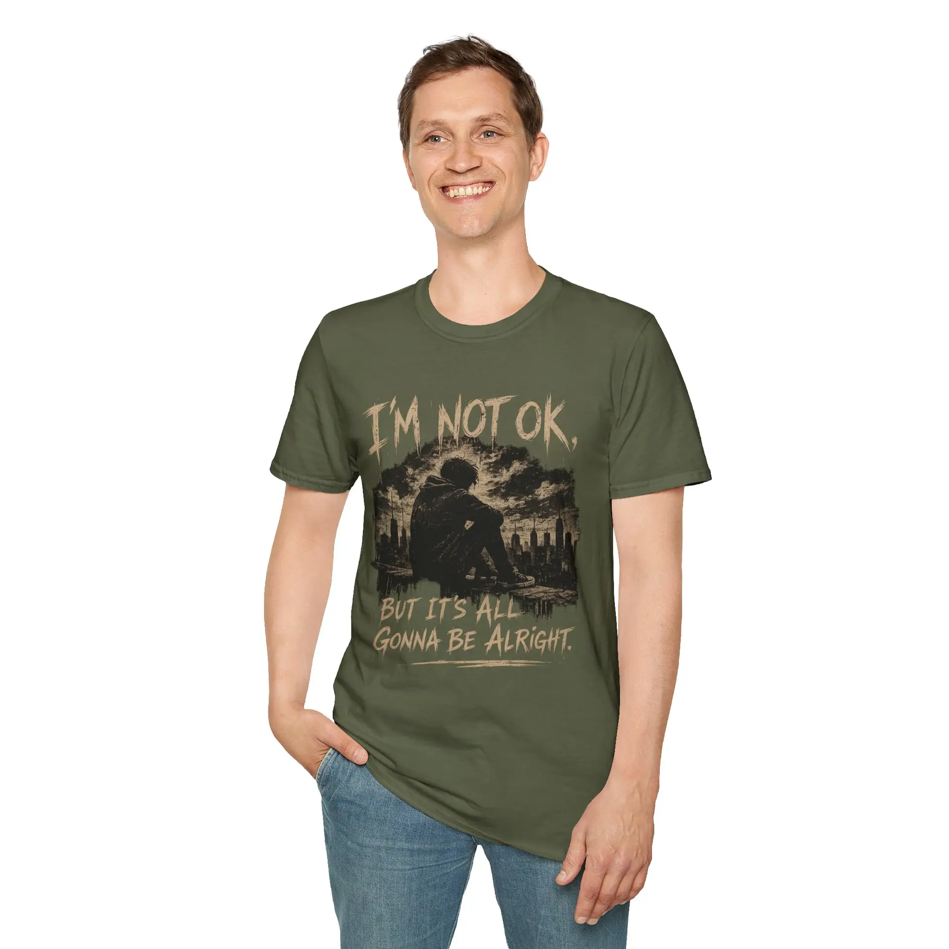 I'm Not OK T-Shirt — Mental Health Awareness Graphic Tee - Image 24