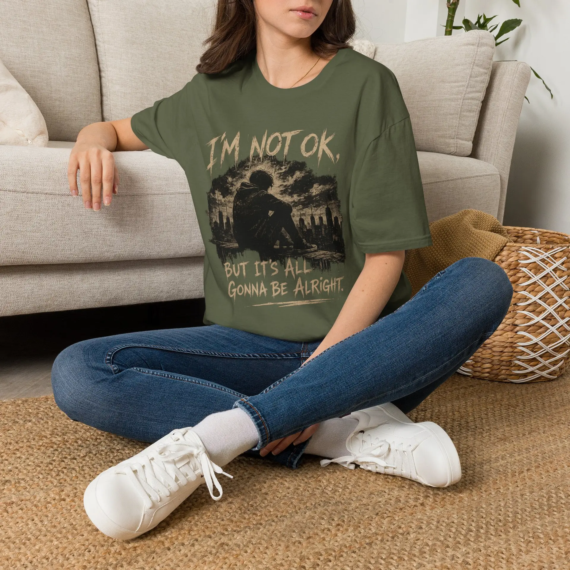 I'm Not OK T-Shirt — Mental Health Awareness Graphic Tee - Image 20