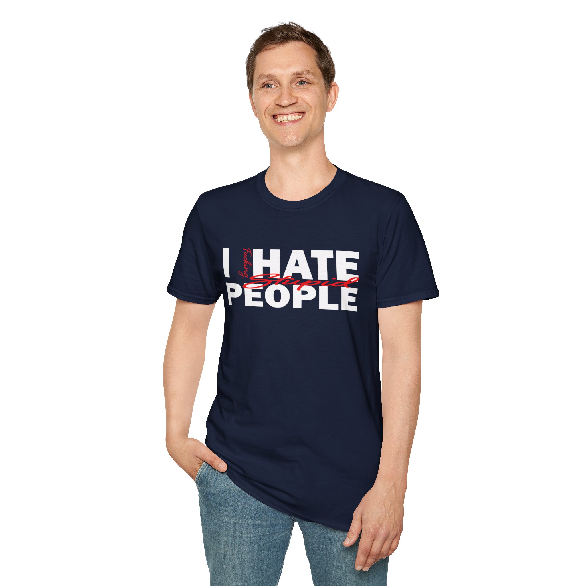 T-Shirt — 'Feeling Stupid' Script Graphic Tee - Image 32