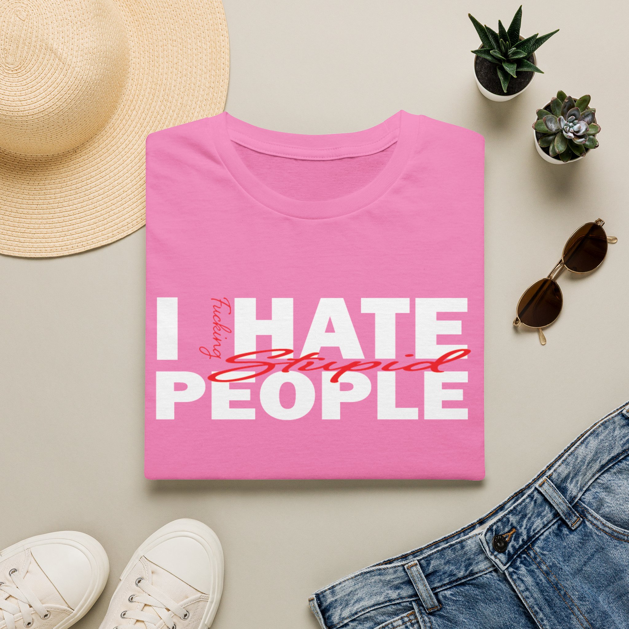 T-Shirt — 'Feeling Stupid' Script Graphic Tee - Image 49