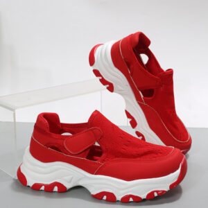 Women's Lightweight Platform Walking Sneakers  Casual Comfort Slip-On Shoes