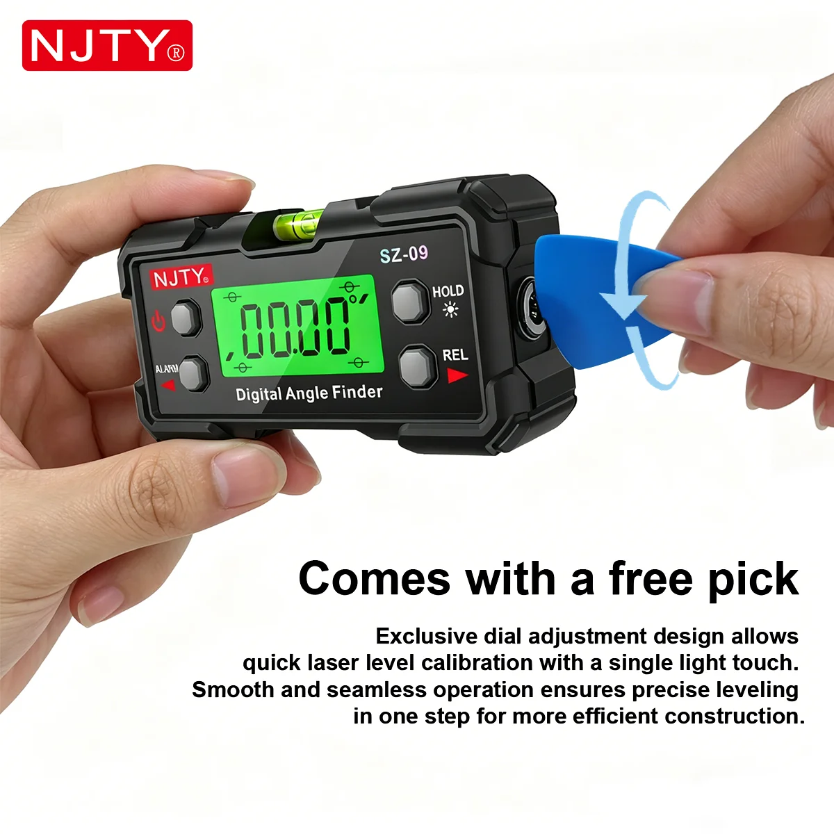 NJTY Digital Laser Angle Gauge High-Precision Inclinometer & Level Box - Image 6