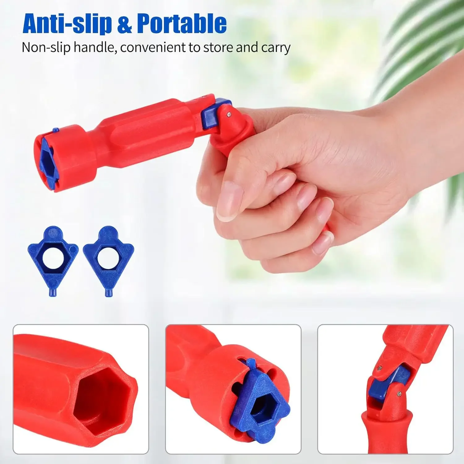 17/13/10mm Toilet Seat Repair Wrench for Non-Metal Fittings - Image 4