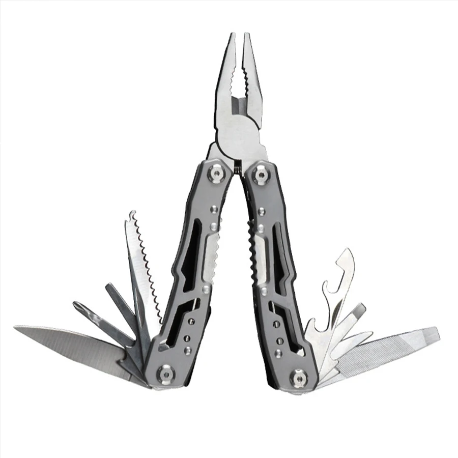 Stainless Steel Folding Pocket Multitool Knife & Pliers - Image 7