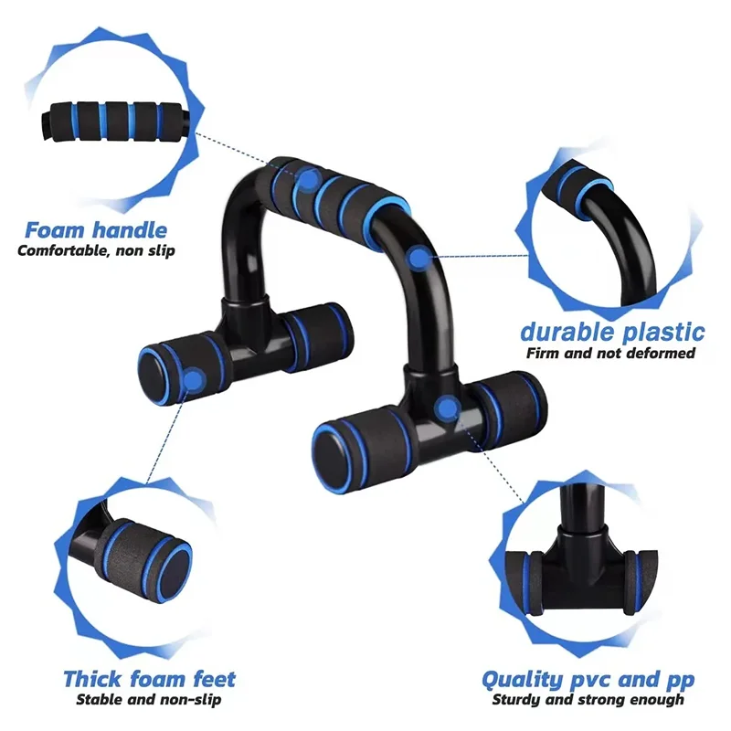 LINGPENG U-Shaped Push-Up Rack Fitness Equipment (1 Pair) - Image 3